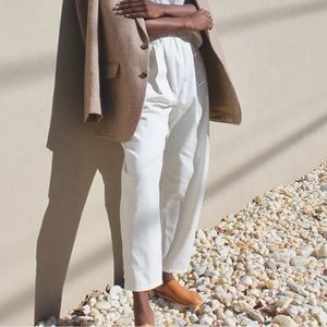 Na Nin Lena French Twill Pant in Eggshell Size Small - 24” inseam
